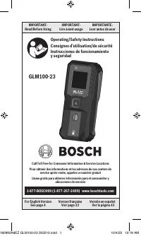 Bosch GLM100 23