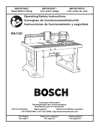 Bosch RA1181