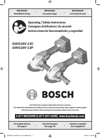 Bosch GWS18V 13PB14