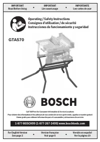 Bosch GTA570