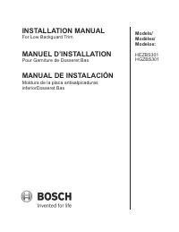 Bosch HGZBS301