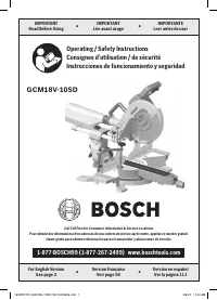 Bosch GCM18V 10SDN