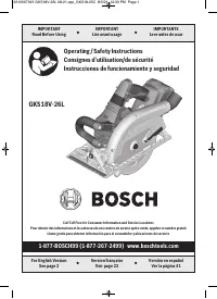 Bosch GKS18V 26LB14