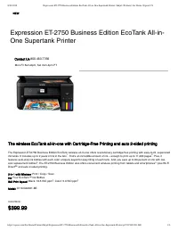 Epson ET 2750