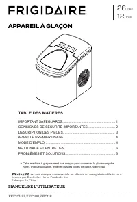 Frigidaire EFIC117 SSRED COM