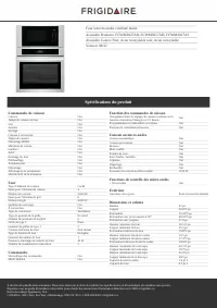 Frigidaire WOMC3TRIMSS