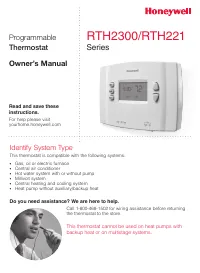 Honeywell RTH2300B1038