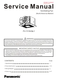 Panasonic FV 1115VQL1