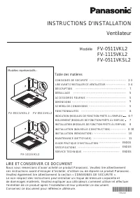 Panasonic FV 1115VKL2