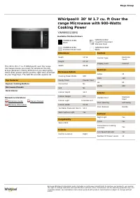 Whirlpool WMMS3130RW