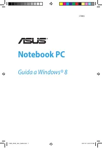 Asus Notebook PC (Guida a Windows 8) 