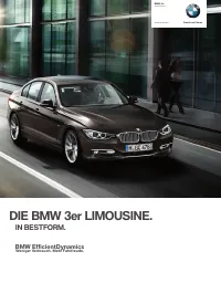 BMW 3ER LIMOUSINE - PREISLISTE 