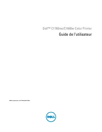 Dell C1660W Color Laser Printer