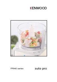 Kenwood FP940 series 