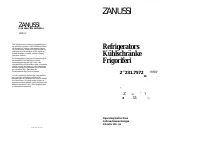 Zanussi ZN 230 / 2 T 