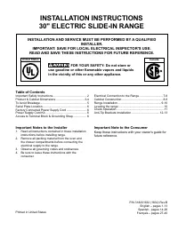 Frigidaire CGES3065PWJ