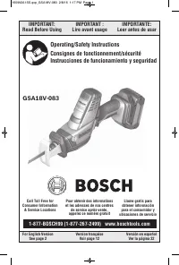 Bosch GSA18V-083B