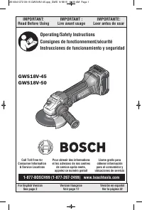 Bosch GWS18V-45