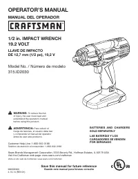 Craftsman 315ID2030