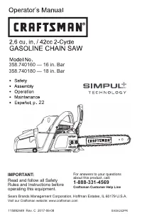 Craftsman 358740160