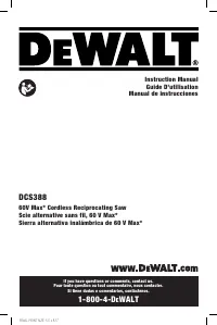 Dewalt DCS388B TYPE 1
