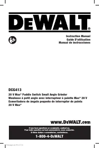 Dewalt DCG413B TYPE 1