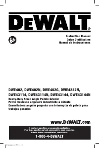 Dewalt DWE43144 TYPE 1