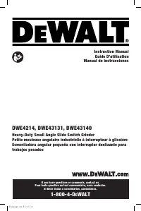 Dewalt DWE43131 TYPE 1