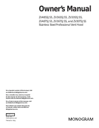 GE ZV48SSJ1SS