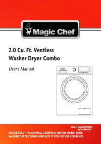 Magic Chef MCSCWD20W3